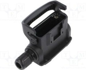 19155035197, Headers & Wire Housings Han Cord Grip for F+B, M25, black, for cable 12-15mm 19155035197, Headers & Wire Housings Han Cord Grip for F+B, M25, black, for cable 12-15mm
