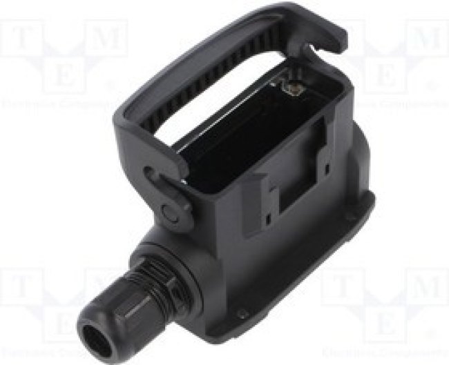 19155035197, Headers &amp; Wire Housings Han Cord Grip for F+B, M25, black, for cable 12-15mm