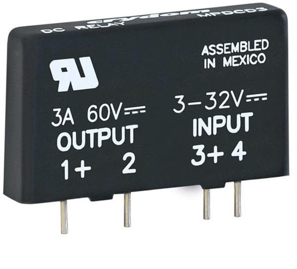 MPDCD3, Solid State Relays - PCB Mount PCB SIP SSR 60VDC 3A, 3-32VDC