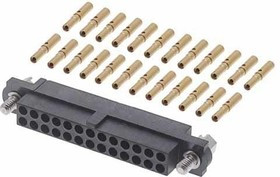 M80-4612405, Headers &amp; Wire Housings 24P DIL CRIMP FEMALE JACKSCREW DATAMATE