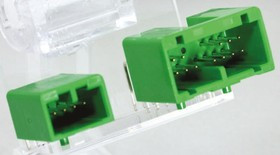 IL-AG5-18P-D3L2, IL-AG5 Series Right Angle Through Hole PCB Header, 18 Contact(s), 2.5mm Pitch, 2 Row(s), Shrouded