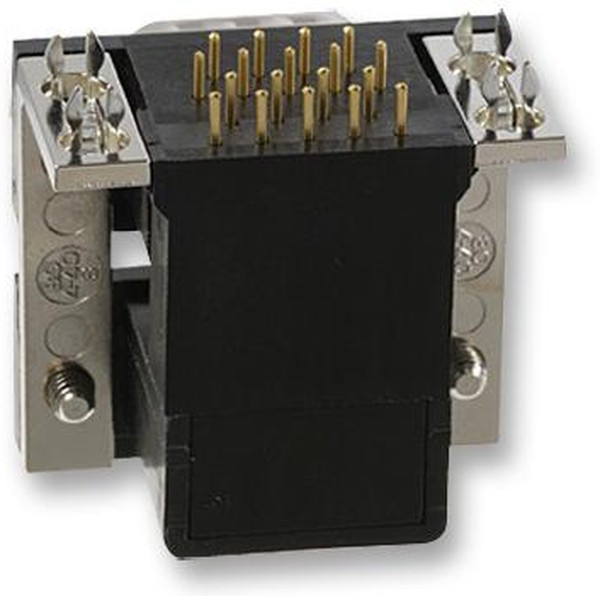 189-009-513R571, Составной разъем D Sub, двухпортовый, Upper - Receptacle / Lower - Receptacle, DE, 9 контакт(-ов)