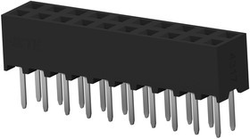 2-2314820-0, PCB Receptacle, Плата - к - плате, 2 мм, 2 ряд(-ов), 20 контакт(-ов), Монтаж в Сквозное Отверстие