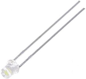 LL-304WC1X-W2-3P, LED; 3mm; white cold; 780?1300mcd; 100°; Front: flat; 2.6?3.6V
