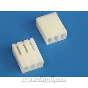 PHU-3, Разъем питания 3 контакта, гнездо на кабель, шаг 3,96мм