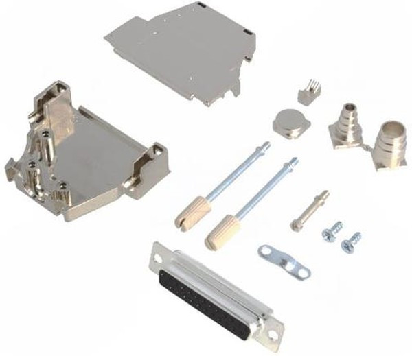 DSSK25-M-DMS-K, Разъем D-Sub; PIN: 25; вилка; "мама"; пайка; на провод; черный