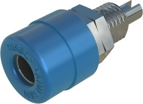 930176102, Blue Female Banana Socket, 4 mm Connector, Solder Termination, 32A, 30 V ac, 60V dc, Tin