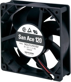 9G1224G101, DC Fans DC Axial Fan, 120x120x38mm, 24VDC, High Performance, Tachometer