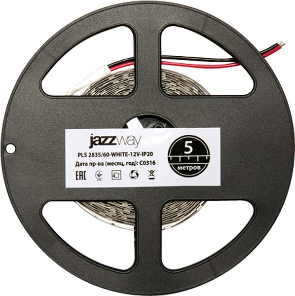 Jazzway Лента PLS 2835/120-12V- WW IP65 -5m (теплый белый) Jazzway Лента PLS 2835/120-12V- WW IP65 -5m (теплый белый)