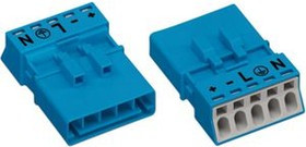 890-1115, Male connector Plug / Plug 5 Positions 4.4mm