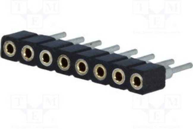 DS1002-02-1X08BT1F, Гнездо, IDC, "мама", PIN 8, 2мм, THT, 1x8, Полн.дл 7,4мм