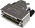 2-2198618-5, ADK Series ABS Right Angle D Sub Backshell, 25 Way, Strain Relief