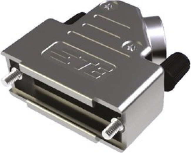 2-2198618-5, ADK Series ABS Right Angle D Sub Backshell, 25 Way, Strain Relief