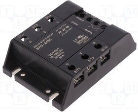 SR3-2430, Реле: полупроводниковое, Uупр: 24ВAC, 30А, 48-480ВAC, 3-фазный