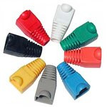Изолирующий колпачок Hyperline, для коннекторов RJ-45, серый (10 шт.)
