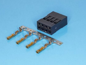 BLD-8, Разъем 2х4 гнездо на кабель, шаг 2.54мм, с контактами BLD-8, Разъем 2х4 гнездо на кабель, шаг 2.54мм, с контактами