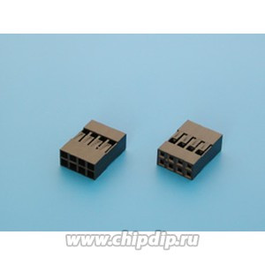 BLD-8, Разъем 2х4 гнездо на кабель, шаг 2.54мм, с контактами BLD-8, Разъем 2х4 гнездо на кабель, шаг 2.54мм, с контактами