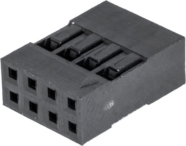 BLD-8, Разъем 2х4 гнездо на кабель, шаг 2.54мм, с контактами BLD-8, Разъем 2х4 гнездо на кабель, шаг 2.54мм, с контактами