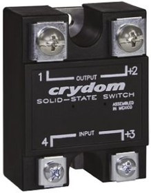 LVD75D40, Solid State Relay 12mA 24V DC-IN 40A 75V DC-OUT 4-Pin