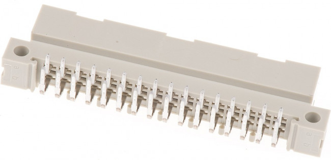 384265 / 384265-E, PRESS 32 Way 2.54mm Pitch, Type B/2 Class C1, C2, 2 Row, Right Angle DIN 41612 Connector, Plug 384265 / 384265-E, PRESS 32 Way 2.54mm Pitch, Type B/2 Class C1, C2, 2 Row, Right Angle DIN 41612 Connector, Plug