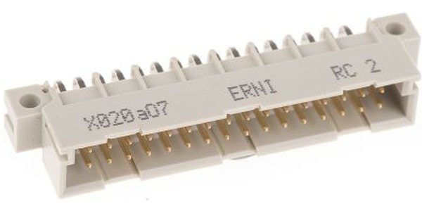 384265 / 384265-E, PRESS 32 Way 2.54mm Pitch, Type B/2 Class C1, C2, 2 Row, Right Angle DIN 41612 Connector, Plug 384265 / 384265-E, PRESS 32 Way 2.54mm Pitch, Type B/2 Class C1, C2, 2 Row, Right Angle DIN 41612 Connector, Plug