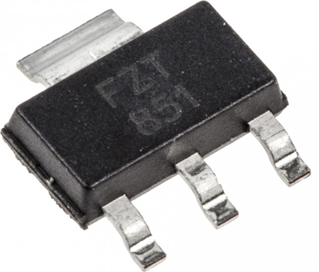 FZT851TA, Биполярный транзистор, NPN, 60 В, 6 А, 3Вт FZT851TA, Биполярный транзистор, NPN, 60 В, 6 А, 3Вт