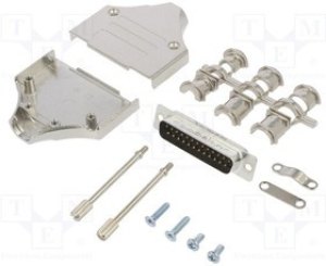 MHDM-25MSSL, Разъем D-Sub; PIN: 25; "папа"; прямой; пайка; на п