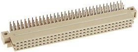 09732642801, 09 73 64 Way 2.54mm Pitch, Type R, 3 Row, Right Angle DIN 41612 Connector, Socket