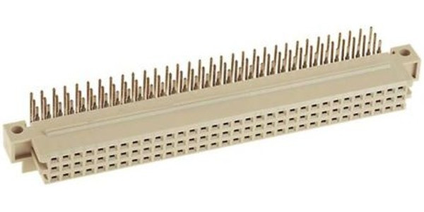 09732642801, 09 73 64 Way 2.54mm Pitch, Type R, 3 Row, Right Angle DIN 41612 Connector, Socket