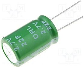 DRL22/2.7, Суперконденсатор, THT, 22Ф, 2,7ВDC, -20?50%, Корпус: d16x25мм