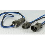 Разъем автомобильный DJ7021-6,5-11/21 розетка-вилка, контакты 2C, монтаж , L-150мм, DJ7021-6.5-2