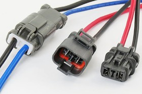 Разъем автомобильный DJ7021-6,5-11/21 розетка-вилка, контакты 2C, монтаж , L-150мм, DJ7021-6.5-2