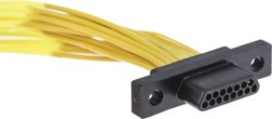 DCDA-15P-6E2-18.0B, DCDA 15 Way Cable Mount D-sub Connector Plug, 1.27mm Pitch DCDA-15P-6E2-18.0B, DCDA 15 Way Cable Mount D-sub Connector Plug, 1.27mm Pitch
