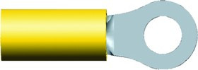 2-34854-1, PLASTI-GRIP Insulated Ring Terminal, M5 Stud Size, 2.6mm² to 6.6mm² Wire Size, Yellow 2-34854-1, PLASTI-GRIP Insulated Ring Terminal, M5 Stud Size, 2.6mm² to 6.6mm² Wire Size, Yellow