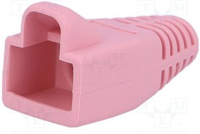 MHRJ45SRB-PK, Корпус вилки RJ45, 6мм, Цвет: розовый