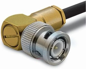 112356, RF Connectors / Coaxial Connectors BNC R/A PLUG RG58 50 OHM BR/DL