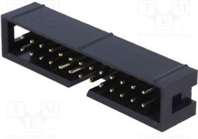 DS1014-26SF1B, Гнездо IDC "папа" PIN 26 прямой THT gold flash 2мм