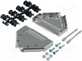 DTPK37-K, Корпус для разъемов D-Sub, D-Sub 37pin,D-Sub HD 62pin, UNC4-40
