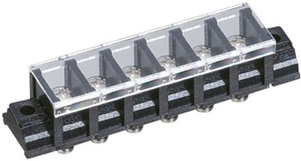 TS12-6E, Barrier Strip, 11mm Pitch, 15A, 250 V, Screw Down Termination