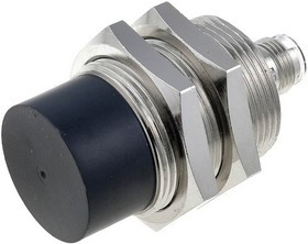 E2AM30KN20M1B1, Inductive Barrel-Style Proximity Sensor, M30 x 1.5, 20 mm Detection, PNP Output, 12 24 V dc, IP67