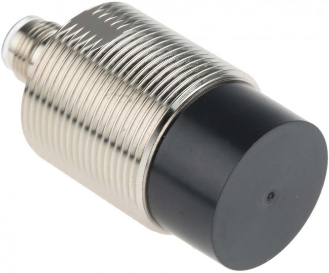 E2AM30KN20M1B1, Inductive Barrel-Style Proximity Sensor, M30 x 1.5, 20 mm Detection, PNP Output, 12 24 V dc, IP67