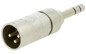 NA3MP, XLR Connectors 3P M XLR 1/4 STR PLG ADAPTER PRE-WIRED