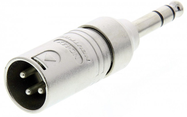 NA3MP, XLR Connectors 3P M XLR 1/4 STR PLG ADAPTER PRE-WIRED