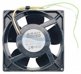 Жаростойкий осевой вентилятор MMotors JSC BA 14/2 T (Al) с двойной изоляцией +150°C. 138x138x62