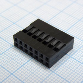 I-DS1071-SCB02X7, BLD корпус двухрядного разъема 14 pin (2х7) на кабель, шаг 2.54мм, требуются контакты T-DS1071-SC600