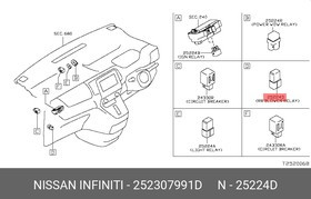 252307991D, Реле