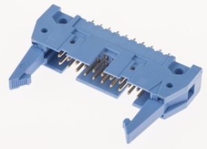 2-5499206-4, AMP-LATCH Series Straight Through Hole PCB Header, 20 Contact(s), 2.54mm Pitch, 2 Row(s), Shrouded