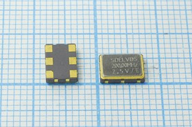 Кварцевый генератор 200МГц 2.5В,LVDS в корпусе SMD 7x5мм, гк 200000 \\SMD07050C6\LVDS\ 2,5В\SOC7_LVD
