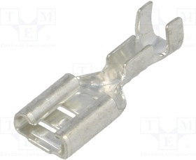 3801.67, Наконечник: плоская, 4,8мм, 0,8мм, "мама", 0,5-1мм2, обжим, прямой