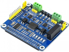 2-CH RS485 HAT, Плата расширения (HAT) для Raspberry Pi, изолированный RS485-интерфейс 2-CH RS485 HAT, Плата расширения (HAT) для Raspberry Pi, изолированный RS485-интерфейс